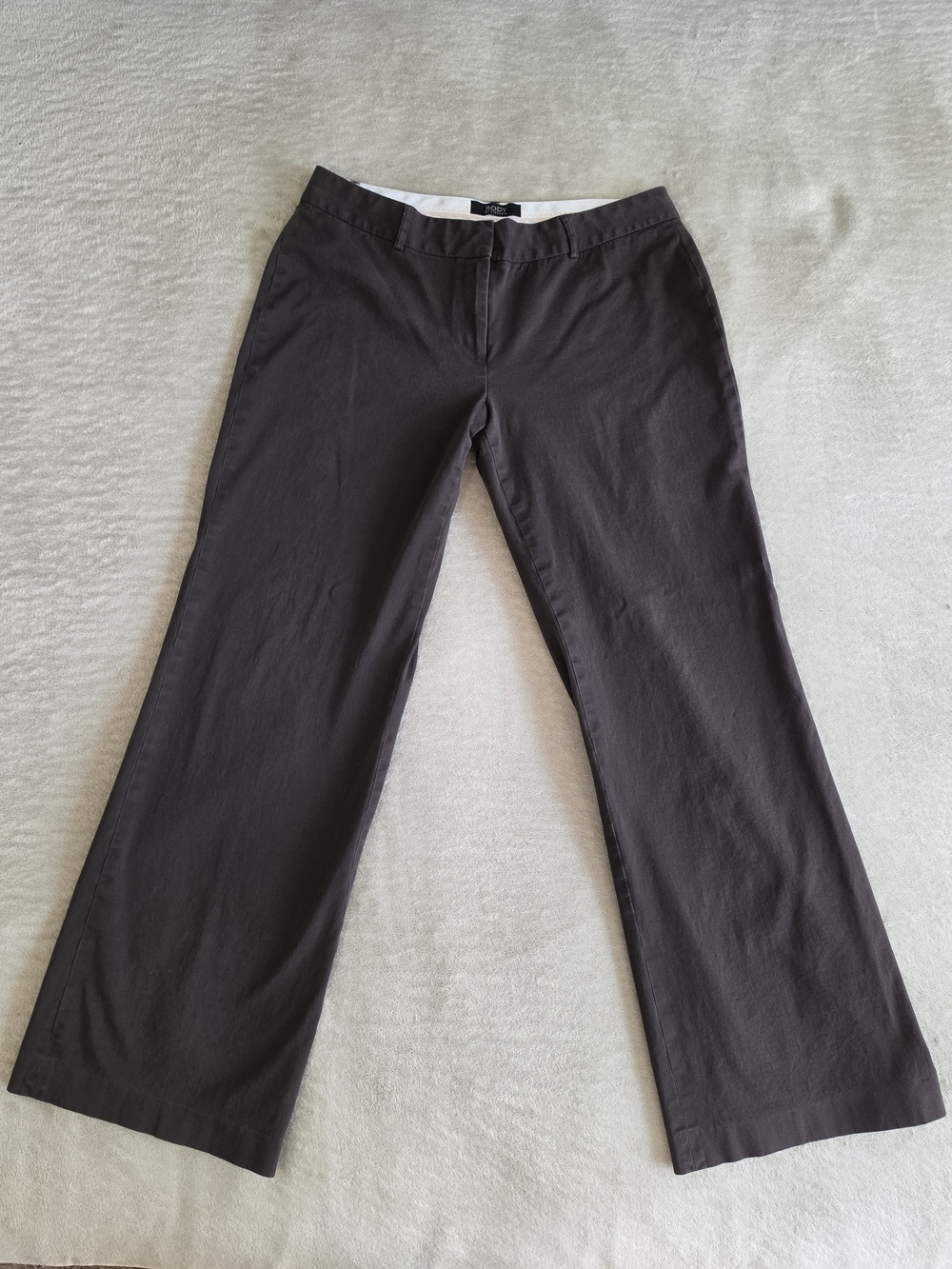 Body By Victoria Wide-Leg Chocolate Pants Size:12 Y2K